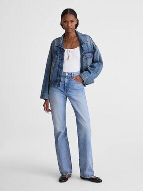 Madewell Relaxed Bootcut Jeans in Raebrook Wash, Size 25